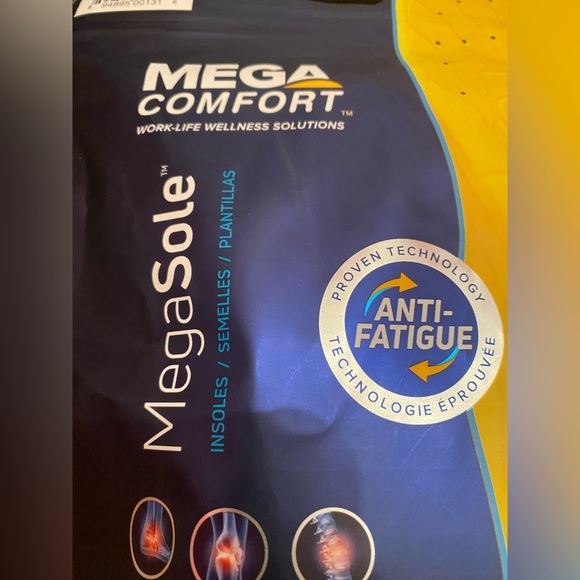 NEW MegaComfort Mega Sole Anti Fatigue Insoles Women’s Shoes Size 5-7 - Picture 4 of 9